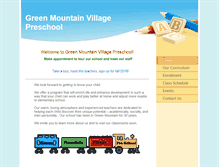 Tablet Screenshot of greenmtnvillagepreschool.com